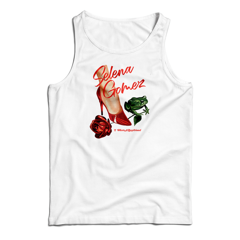 Selena Gomez I Want A Boyfriend Rose Shoes Frog Tank Top