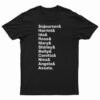 Sojourner & Harriet & Ida & Rosa & Mary & Shirley T-Shirt