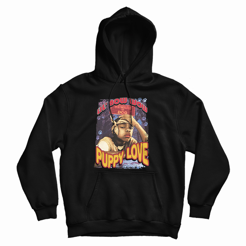 Vintage Lil Bow Wow Puppy Love Black Double Sided Rap Hoodie
