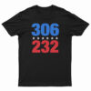 306 VS 232 2020 Election Results Blue Democrat Winner T-Shirt