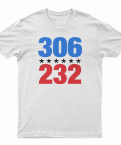 306 VS 232 2020 Election Results Blue Democrat Winner T-Shirt