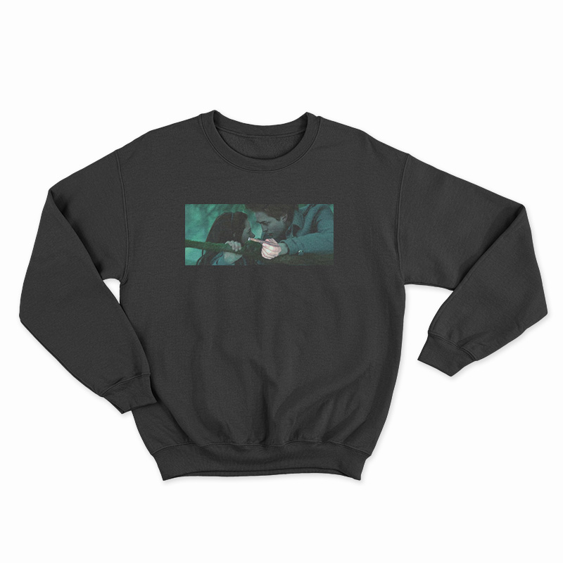 Edward Cullen Smoking Scene Twilight Parody Sweatshirt