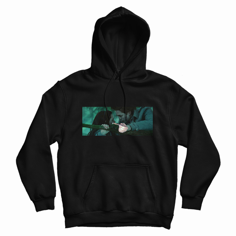 Edward Cullen Smoking Scene Twilight Parody Hoodie