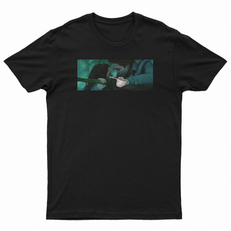 Edward Cullen Smoking Scene Twilight Parody T-Shirt