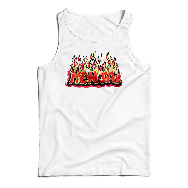 Hentai Graffiti Flames Tank Top