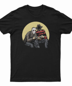 Horror Scary Movie Villains Playing Video Games T-Shirt
