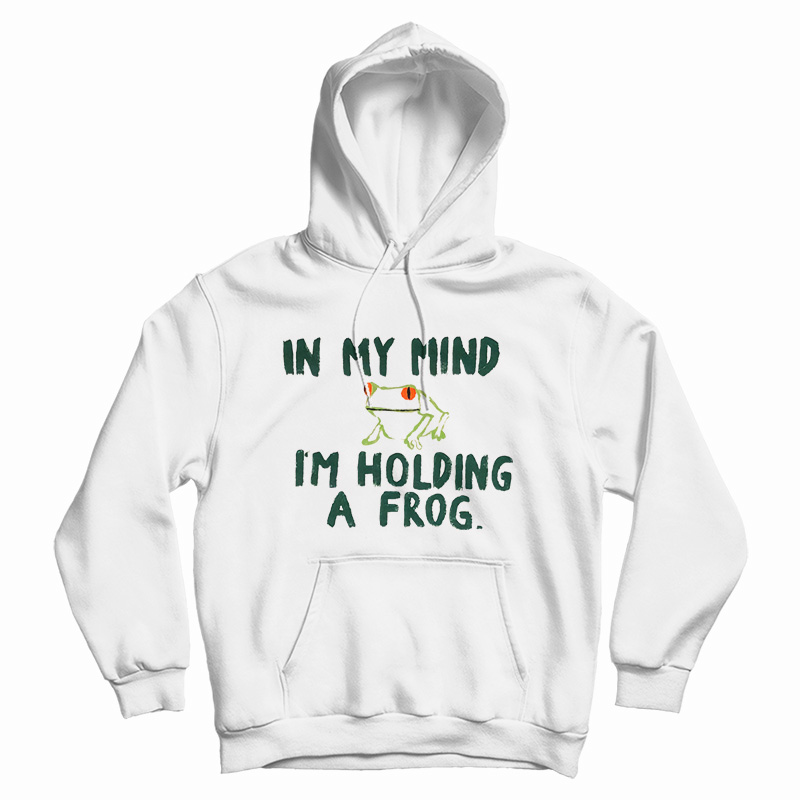 In My Mind I'm Holding A Frog Hoodie