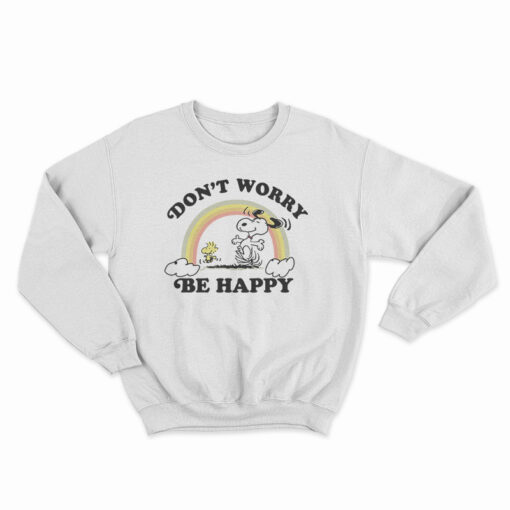 Junk Food Snoopy Don't Worry Be Happy Sweatshirt