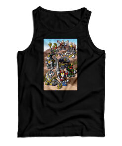 Mighty Morphin Power Rangers Zords Concept Tank Top