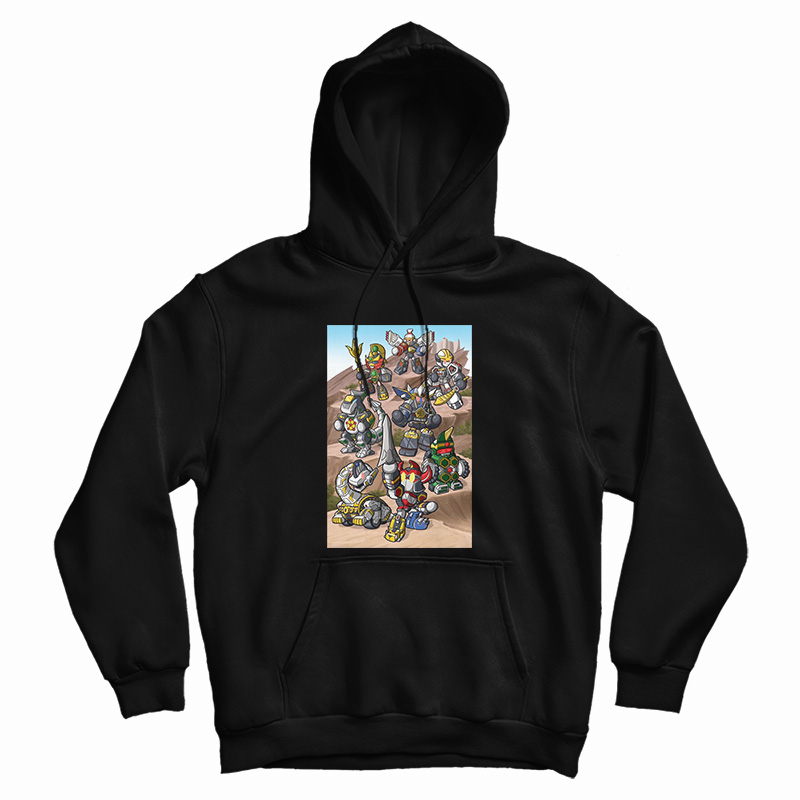 Mighty Morphin Power Rangers Zords Concept Hoodie