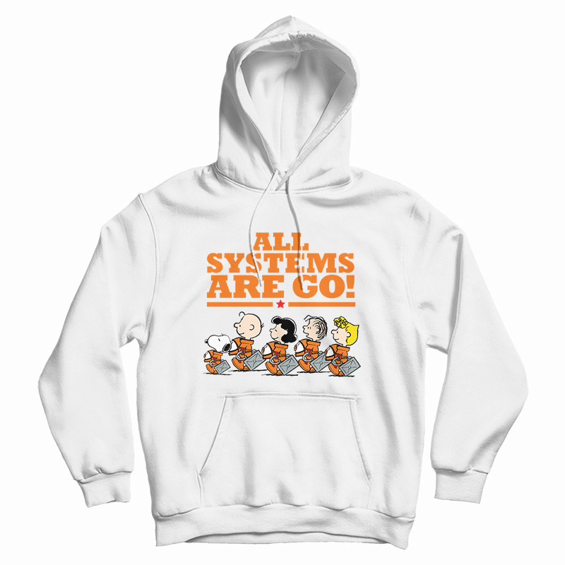 Snoopy Peanuts NASA All Systems Are Go Hoodie For UNISEX