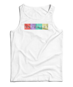 Surfaces Merch Multi-Color Logo White Tank Top