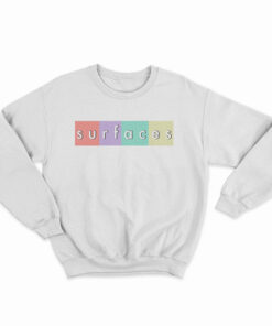 Surfaces Merch Multi-Color Logo White Sweatshirt