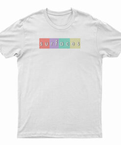 Surfaces Merch Multi-Color Logo White T-Shirt