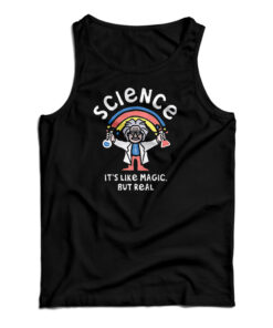 Albert Einstein Rainbow Science It's Like Magic But Real Tank Top
