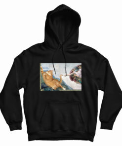 Cat Angelo Creation Of Adam Hoodie