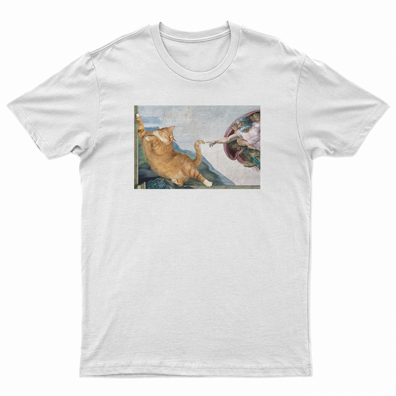 Cat Angelo Creation Of Adam T-Shirt