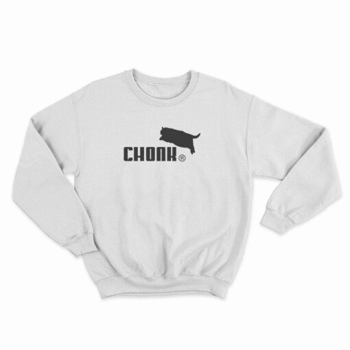 Chonk Cat Puma Logo Parody Sweatshirt