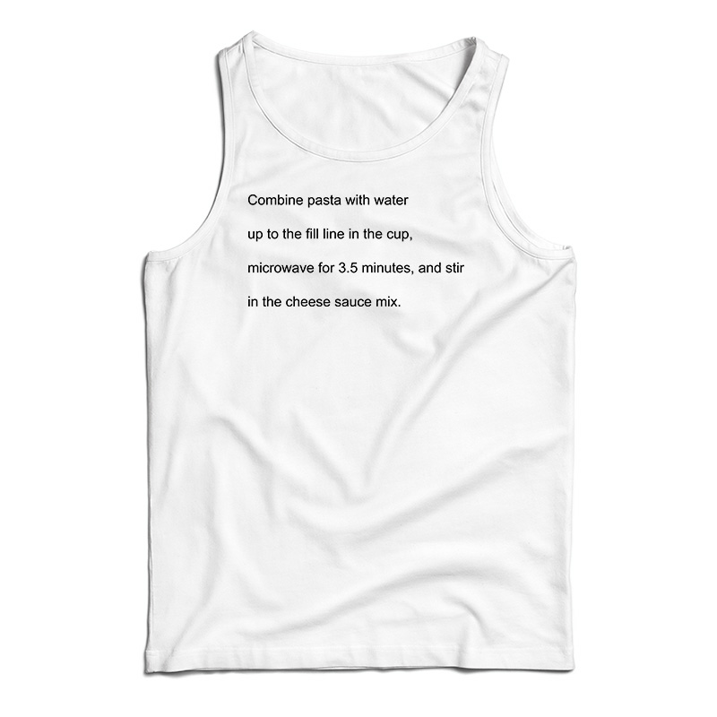 Combine Pasta With Water Tank Top