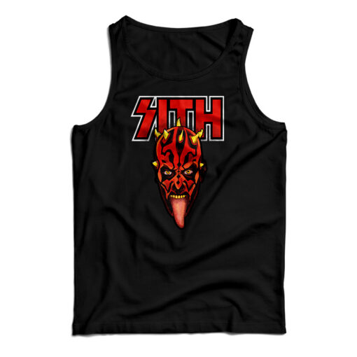 Darth Maul Sith Kiss Heavy Metal Parody Tank Top