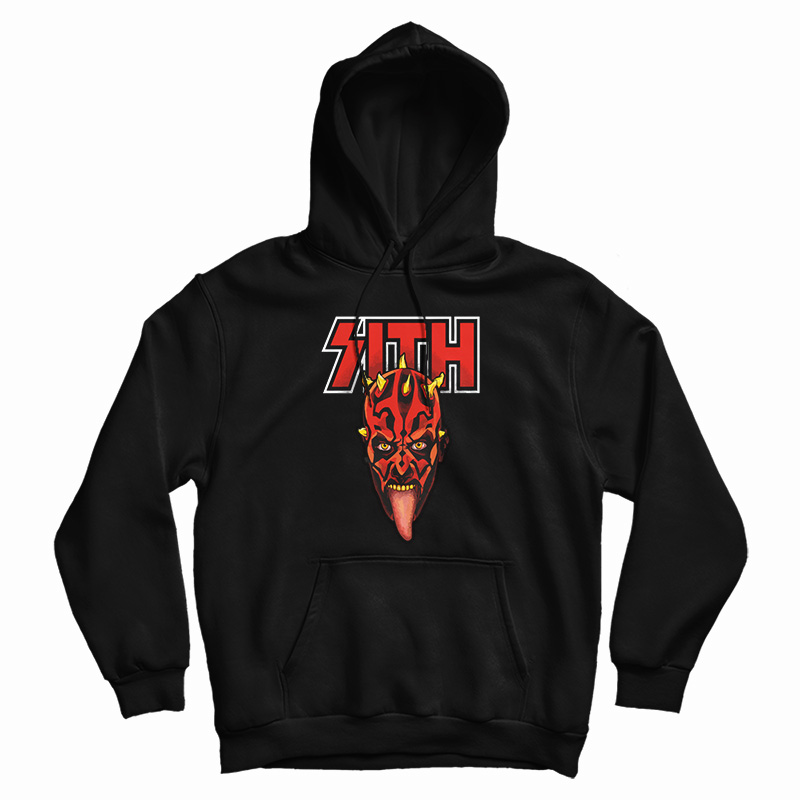 Darth Maul Sith Kiss Heavy Metal Parody Hoodie
