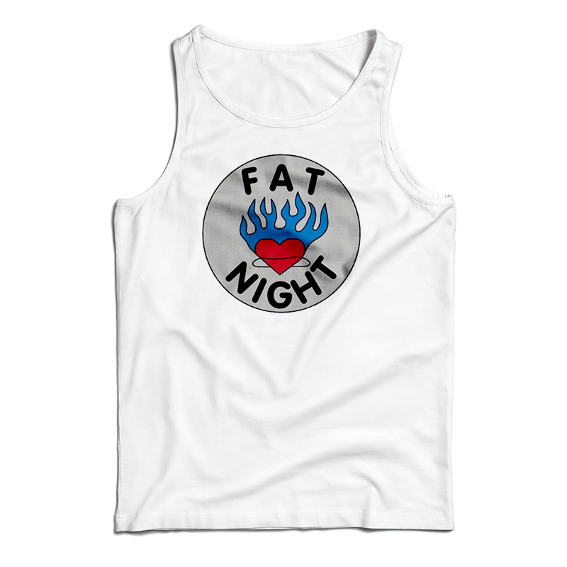 Fat Night Flaming Heart Tank Top