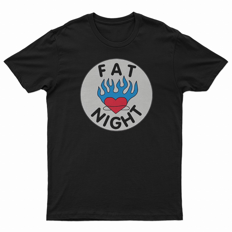 Fat Night Flaming Heart T-Shirt