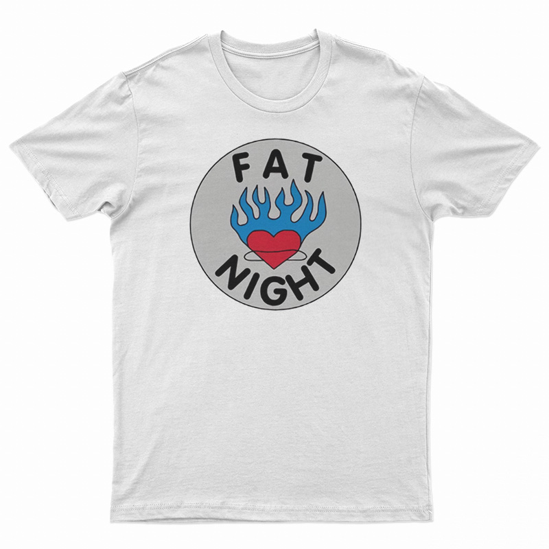 Fat Night Flaming Heart T-Shirt