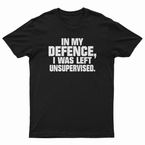 In My Defence I Was Left Unsupervised T-Shirt