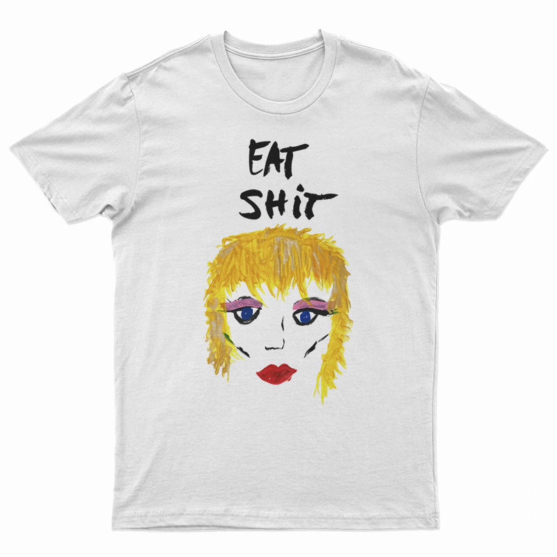 Miley Cyrus Eat Shit Portrait T-Shirt