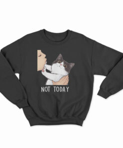 Not Today No Kisses Cat Sweatshirt