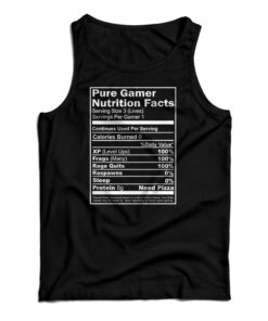 Pure Gamer Nutrition Facts Tank Top