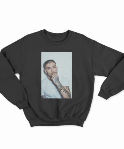 Zayn Malik White On White Photo Sweatshirt