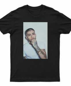 Zayn Malik White On White Photo T-Shirt