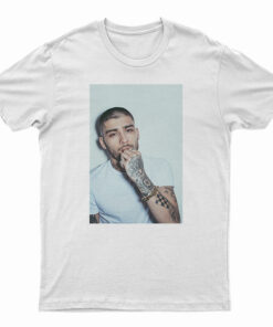 Zayn Malik White On White Photo T-Shirt