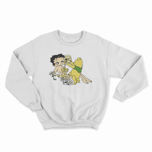 Betty Boop and Winnie The Pooh Honey Sweatshirt