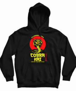 Cobra Kai Strike First Strike Hard No Mercy Hoodie