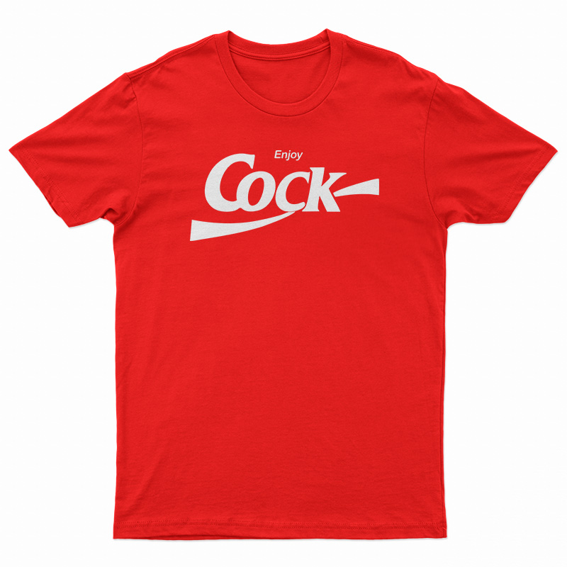 Enjoy Cock Coca Cola Parody T-Shirt