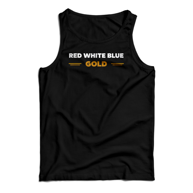 Red White Blue Gold Tank Top
