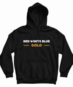 Red White Blue Gold Hoodie