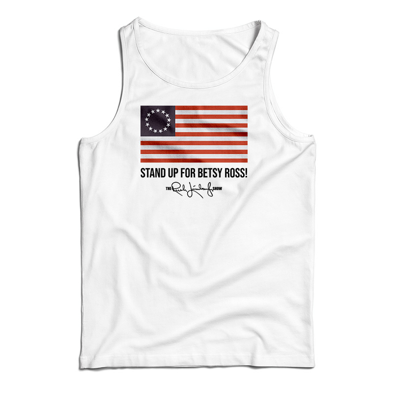 Rush Limbaugh Signature Betsy Ross Flag Tank Top