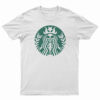 Skeletonbucks Coffee Parody Logo T-Shirt