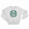 Skeletonbucks Coffee Parody Logo Sweatshirt