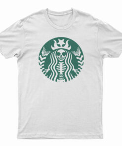 Skeletonbucks Coffee Parody Logo T-Shirt