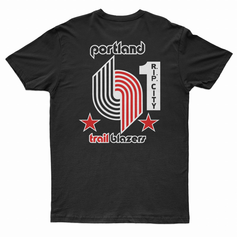 Vintage Bootleg Bart Simpson Portland Blazers T-Shirt