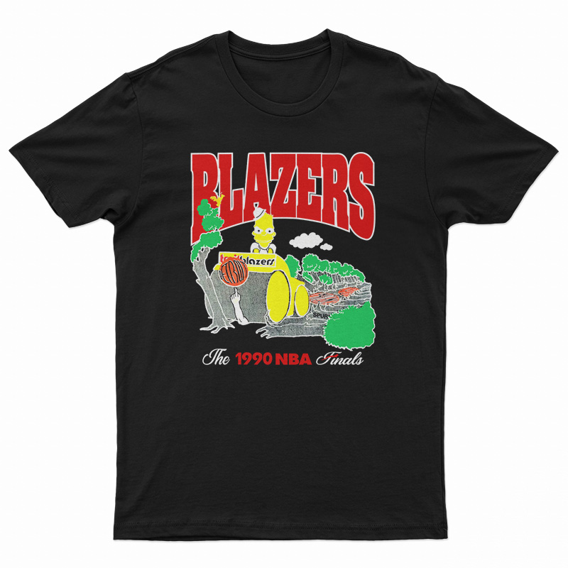 Vintage Bootleg Bart Simpson Portland Blazers T-Shirt