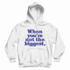 When You're Not The Biggest Hoodie