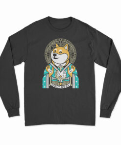 Dogecoin Holy Doge Meme Long Sleeve T-Shirt