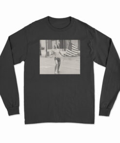 Flag Waving Headbanger Lane Pittman Long Sleeve T-Shirt