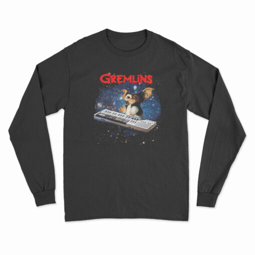 Gremlins Gizmo Playing Keyboard Long Sleeve T-Shirt